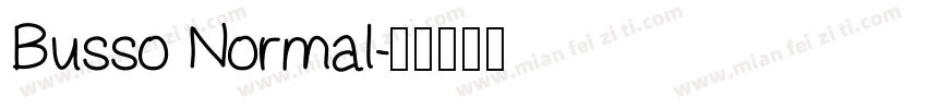 Busso Normal字体转换